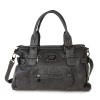 grau Kunstleder Damen Henkeltasche Jennifer Jones OTJ103K