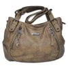 Bag Street , Beuteltasche Handtasche Kunstleder grau OTJ120K
