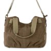 Henkeltasche Canvas braun Damen Tasche Jennifer Jones OTJ233N