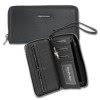 Jennifer Jones , Wristlet Leder grau Damen Portemonnaie Clutch OTJ504K