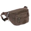 Bag Street Grteltasche Nylon braun, natur Hfttasche Bauchtasche Damen OTJ506N