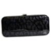 Jennifer Jones Manikreset Echtleder Croco schwarz Reise-Etui Nagelset OTJ704S