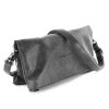 Jennifer Jones 2in1 Clutch klappbar  Kunstleder grau Damen OTJ800K