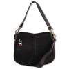 Florence  Damen Satteltasche Echtleder schwarz OTM104S