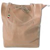 Florence ital. Shopper Echtleder Damen  Business altrosa OTM107A