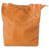 Florence ital. Shopper Echtleder Damen  Business tan OTM107C