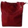 Florence ital. Shopper Echtleder Damen  Business rot OTM107R
