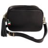 Florence  Damen Tasche  Echtleder schwarz OTM804S