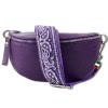 Florence Echtleder Grteltasche Damen lila Bauchtasche Jugend OTM808V