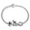 IMPPAC Komplett Armband + 3 Beads 925er Silber European Bead SBS009