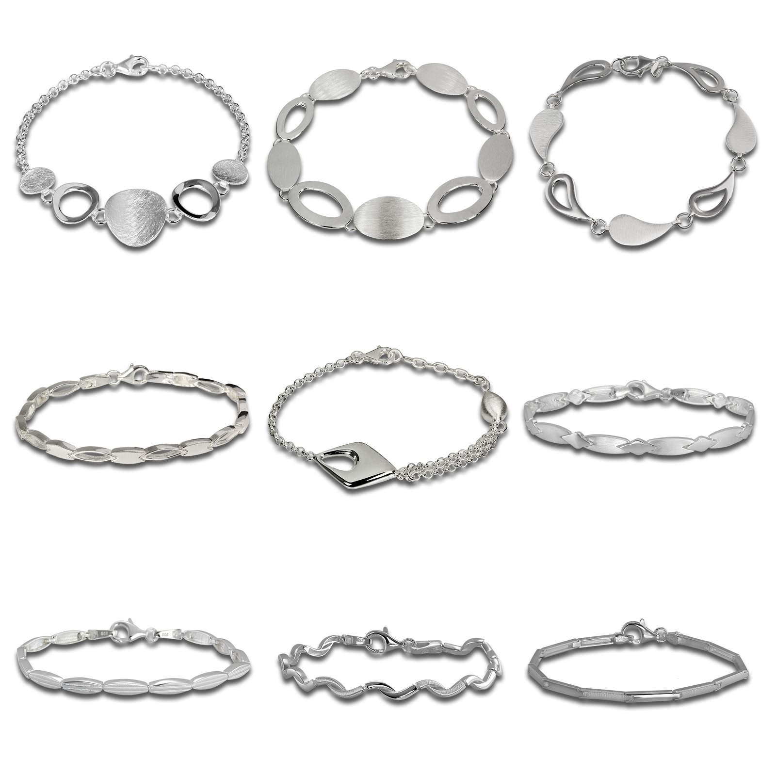 SilberDream Armband 18,5cm 925er Sterling Silber Designauswahl Schmuck SDA4904JX