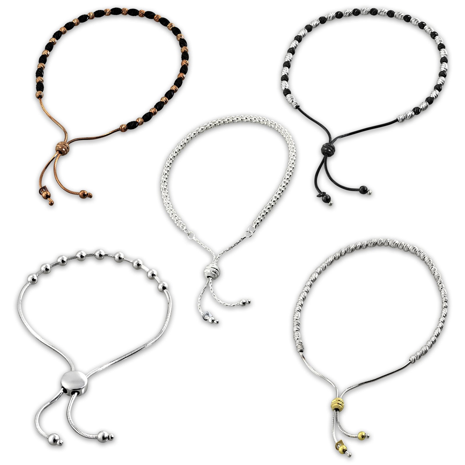 SilberDream Armband variabler Zugverschluss 925er Silber Designauswahl SDA7090X