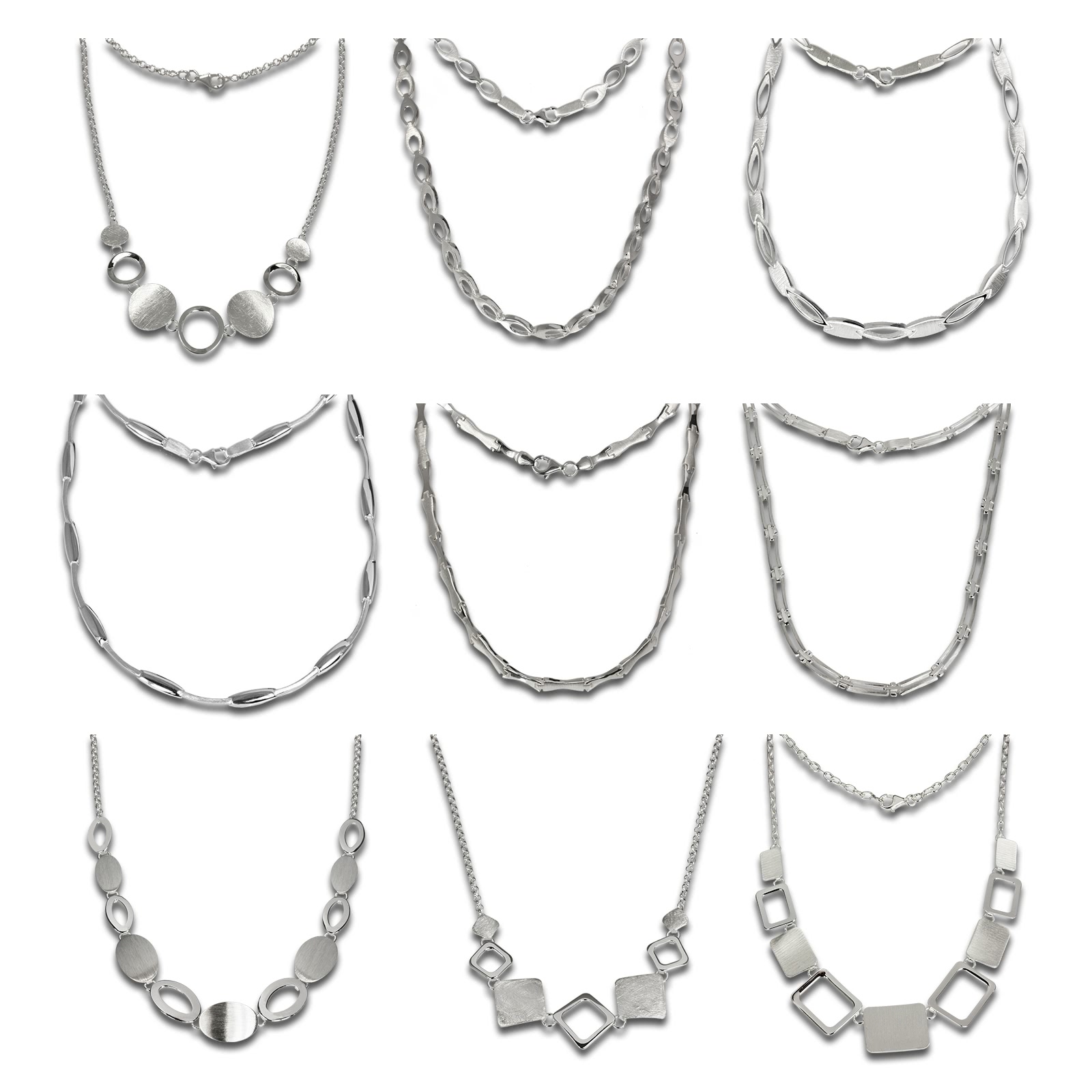 SilberDream Collier Kette 45cm 925 Silber Designauswahl Echtschmuck SDK4900JX