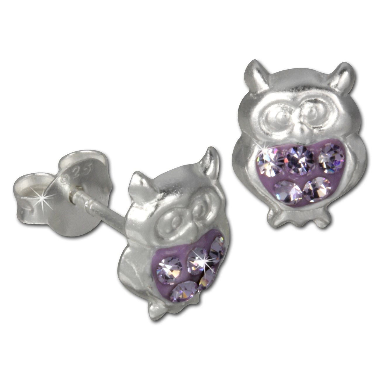 Teenie-Weenie Ohrstecker Farbwahl Ohrringe Silber Zirkonia Kinder SDO8092X - Bild 8 von 16