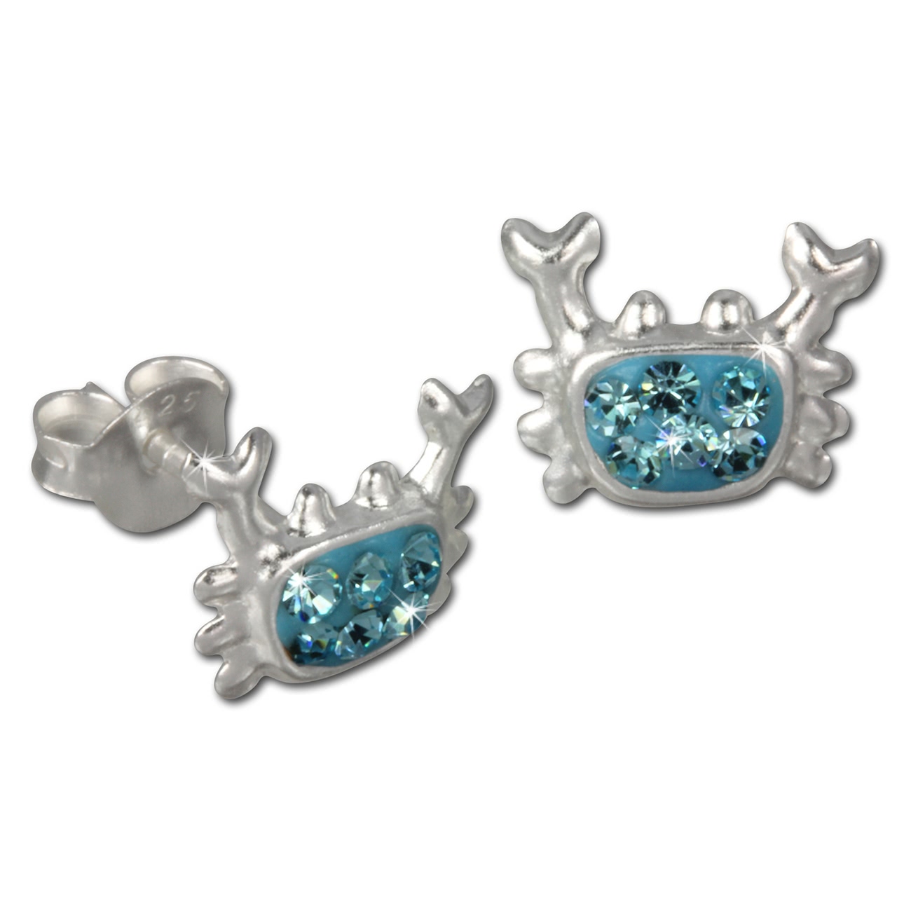 Teenie-Weenie Ohrstecker Farbwahl Ohrringe Silber Zirkonia Kinder SDO8092X - Bild 9 von 16