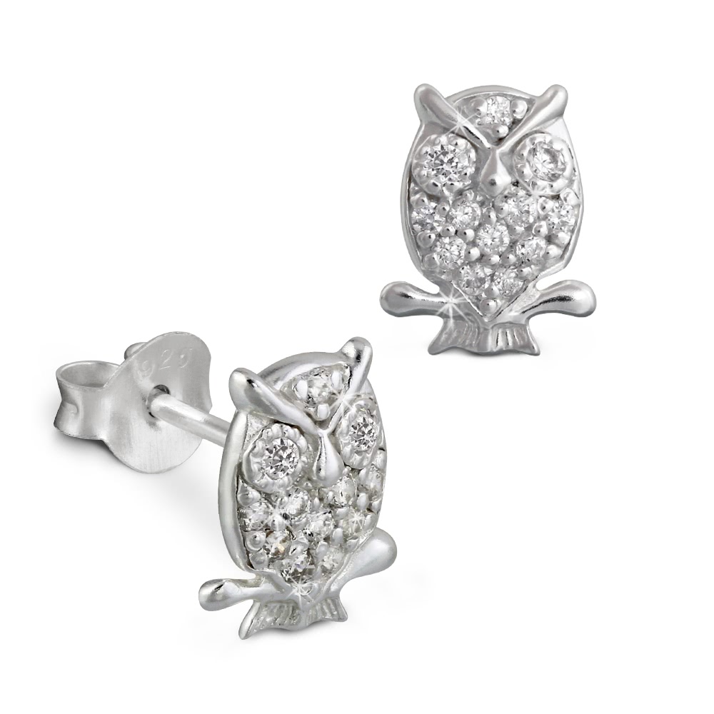 Teenie-Weenie Ohrstecker Farbwahl Ohrringe Silber Zirkonia Kinder SDO8092X - Bild 12 von 16