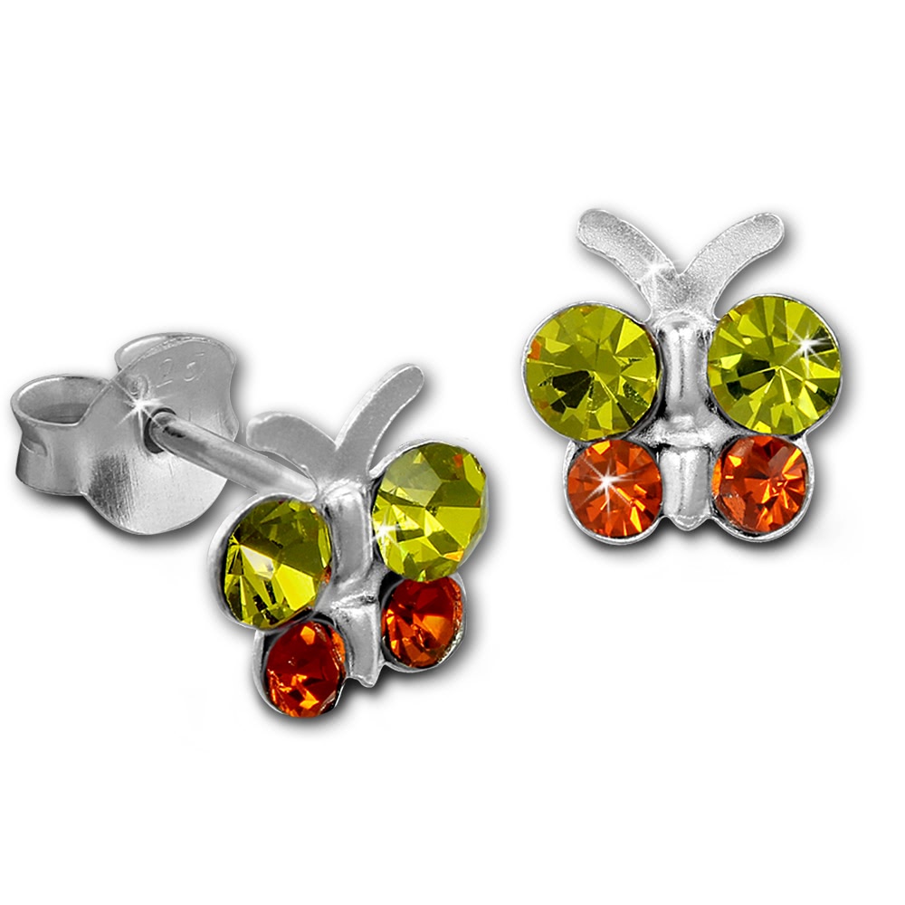 Teenie-Weenie Ohrstecker Farbwahl Ohrringe Silber Zirkonia Kinder SDO8092X - Bild 15 von 16