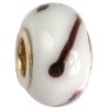 IMPPAC Glas  Spacer Cafe Latte European Beads  925er Silber IMPPAC Silberbeads SMB0202