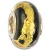 IMPPAC Glas  Bead Spacer night European Beads  925er Silber IMPPAC Silberbeads SMB8035
