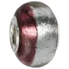 IMPPAC Glas  Bead Spacer Violett European Beads  925er Silber IMPPAC Silberbeads SMB8089