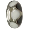 IMPPAC Glas Bead Black&White 925 Silber European Beads SMB8106