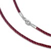 IMPPAC 19 cm Textilband 925 bordeaux fr European Beads SML8019