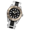 Fonderia Herren-Uhr P-8A002UNM Quarz Textil-Armband schwarz wei UAP8A002UNM