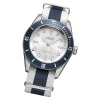 Fonderia Herren-Uhr P-8A002USB Quarz Textil Nylon-Armband wei blau UAP8A002USB