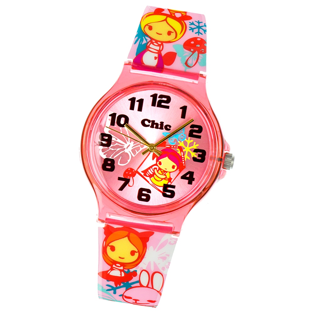 Chic-Watches Damenuhr Manga Style Girl Armbanduhr Chic Lady-Uhr UC032