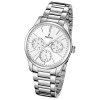 FESTINA Damen-Armbanduhr Boyfriend Analog Quarz Edelstahl silber UF16813/1