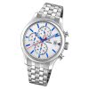 Festina Herren Armbanduhr Time Chronograph F20374/1 Quarz Stahl silber UF20374/1