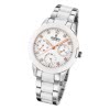 Festina Damen Armbanduhr F20497/1 Edelstahl Keramik silber wei UF20497/1