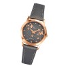 Girl Only GO Damenuhr Analog Quarzuhr mit Lederarmband grau dunkelgrau UGO698698