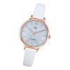 Girl Only GO Damenuhr Analog Quarzuhr mit Lederarmband wei UGO699210