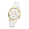 Girl Only GO Damenuhr Analog Quarzuhr mit Lederarmband wei UGO699294