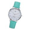 Girl Only GO Damenuhr Analog Quarzuhr mit Lederarmband trkis UGO699331