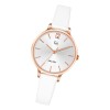 Girl Only GO Damenuhr Analog Quarzuhr mit Lederarmband wei UGO699945