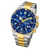 Jaguar Herren-Armbanduhr Edelstahl silber gold J862/1 Saphir Executive UJ862/1