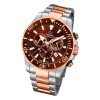 Jaguar Herren Armbanduhr J868/1 Chronograph Edelstahl silber braun UJ868/1