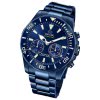 Jaguar Herrenuhr Edelstahl blau Jaguar Connected Armbanduhr UJ930/1