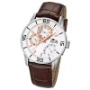 LOTUS Herrenuhr Multifunktion wei mit Lederarmband braun Uhren UL15798/7