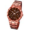 LOTUS Damen-Armbanduhr Multifunktion Analog Quarz-Uhr Edelstahl kupfer UL18101/2