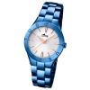 LOTUS Damen-Armbanduhr Trendy Analog Quarz-Uhr Edelstahl blau UL18249/1