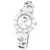 LOTUS Jugenduhr Schmetterling Junior Analog Quarz-Uhr Leder wei UL18269/1
