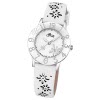 LOTUS Jugend-Armbanduhr Junior Blume Analog Quarz-Uhr Leder wei UL18270/1