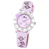 LOTUS Jugend-Armbanduhr Junior Blume Analog Quarz-Uhr Leder pink UL18270/3
