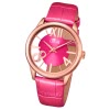 LOTUS Damen-Armbanduhr transparent Trendy Analog Quarz-Uhr Leder pink UL18306/2