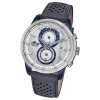 Lotus Herren-Armbanduhr Leder blau 18367/1 Quarz Khrono UL18367/1