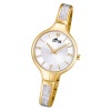 LOTUS Damen Armbanduhr Bliss 18595/1 Quarz Edelstahl gold silber UL18595/1