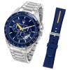 Maserati Herren Armbanduhr Traguardo Chrono PU blau UMAR8871612039